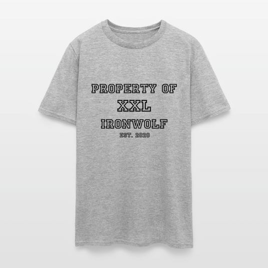 Old-School Property Of Ironwolf T - heather gray