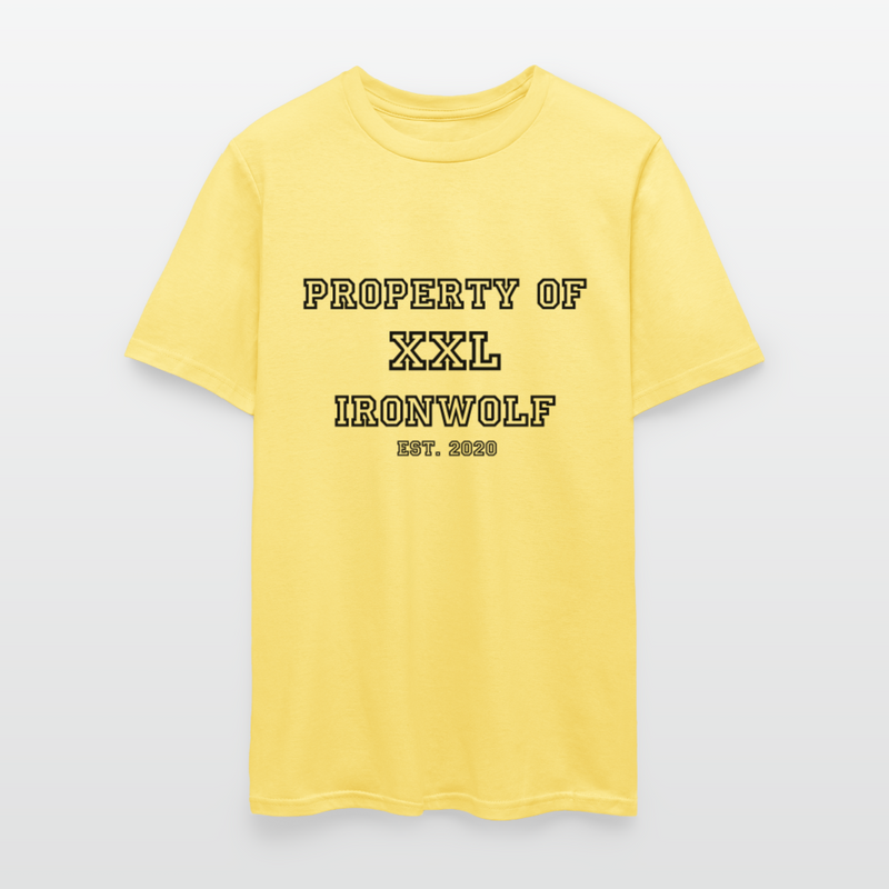 Load image into Gallery viewer, Old-School Property Of Ironwolf T - cornsilk
