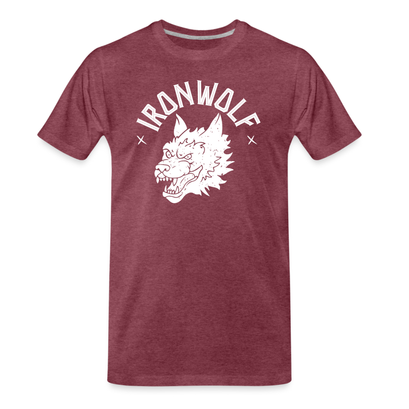 Load image into Gallery viewer, The OG Ironwolf T - heather burgundy
